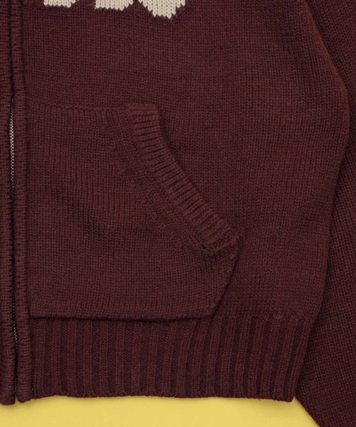 zoodle ニットロゴフーディ ZOOODLE | Logo knit hoodie - ロゴニットフーディー - - Buyee, an