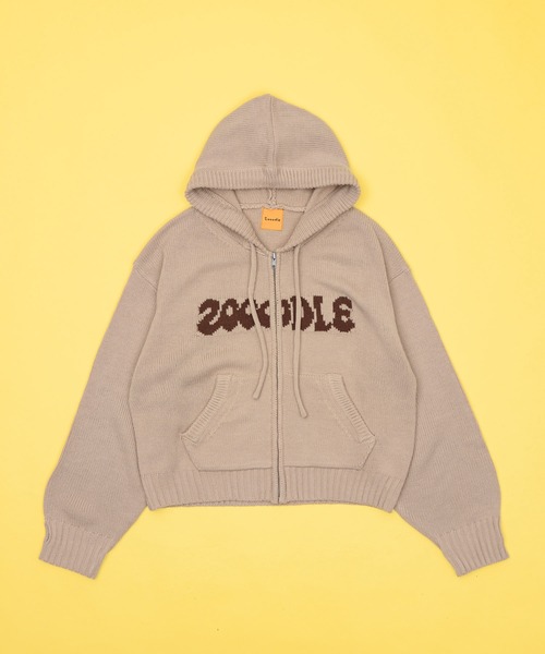 ZOOODLE | Logo knit hoodie - ロゴニットフーディー - - Buyee, an 