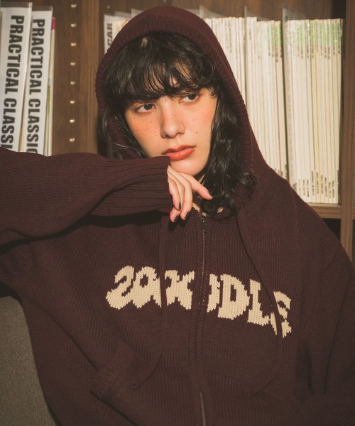 ZOOODLE | Logo knit hoodie - ロゴニットフーディー - - Buyee, an 