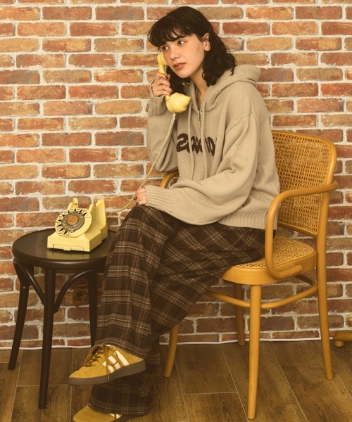 ZOOODLE | Logo knit hoodie - ロゴニットフーディー - - Buyee, an