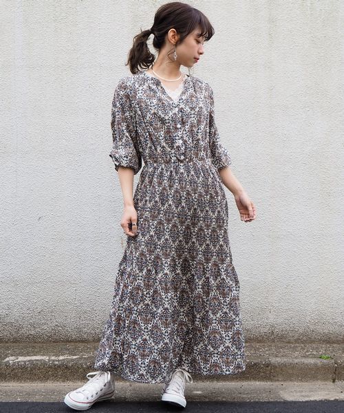 Tiptop キーネックプリーツワンピース Buyee An Online Proxy Shopping Service Shop At Zozotown Bot Online