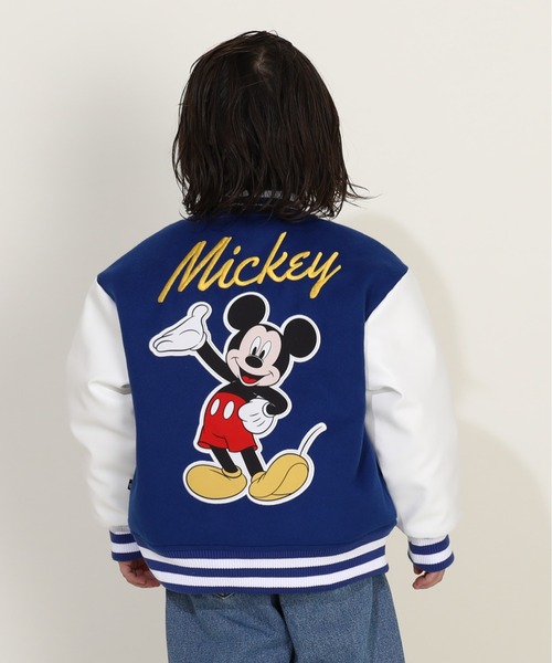 ディズニー スタジャン ブルゾン Disney ブラック ブルー レッド