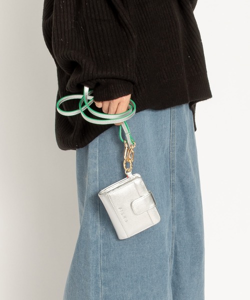 SILNA MINACOLO | ネックストラップ付 2つ折り財布 - Buyee, an Online
