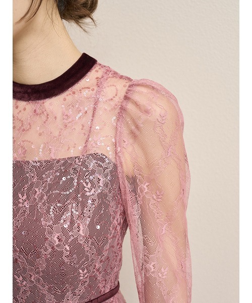 SNIDEL | スパークルレースドレス - Buyee, an Online Proxy Shopping