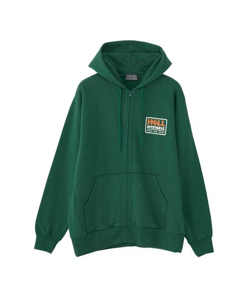 HYSTERIC GLAMOUR フード付きパーカー オリーブグリーン HYSTERIC GLAMOUR | ジップアップパーカー - Buyee, an Online Proxy