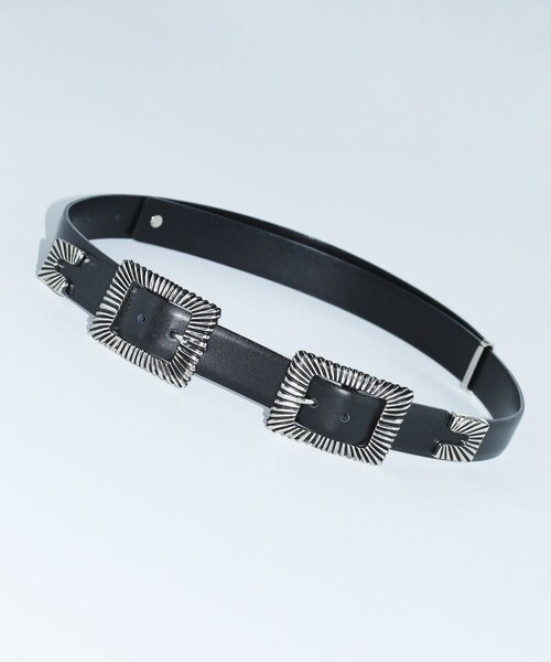TOGA | 【TOGA TOO/トーガトゥ】Double square buckle belt