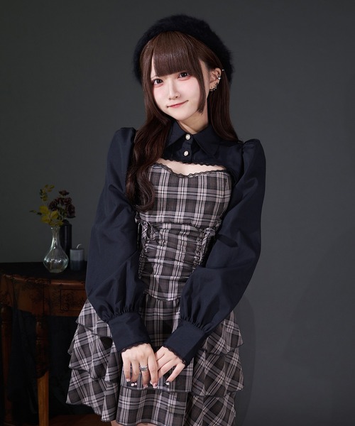 pal elfy ドロストティアードキャミワンピース palelfy PAL ELFY | ドロストティアードキャミワンピース - Buyee, an