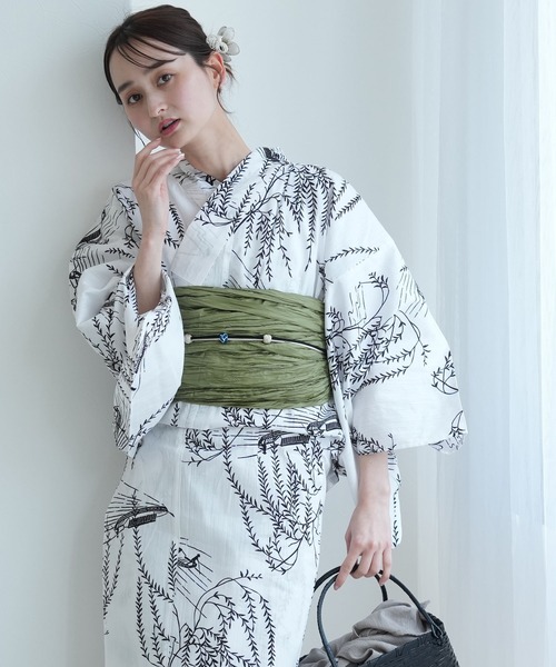 【試着のみ】ひとりで着れる！かんたん二部式浴衣セット utatane 国内染色 utatane 浴衣 ひとりで着れる！かんたん二部式浴衣セット 国内