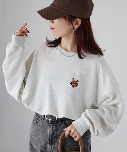 ベニベニちゃん(確認用) RIBERRY | めがねキツネ胸刺繍スウェット - Buyee, an Online Proxy