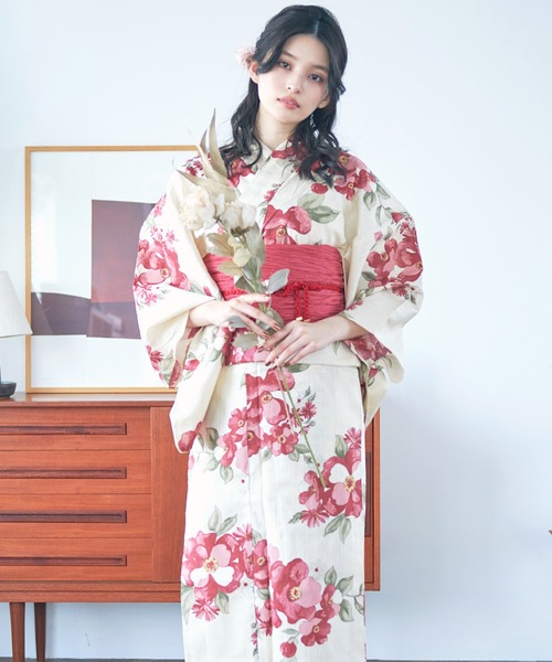 【Dita】1人で着られる浴衣5点セット 和歌山染工日本染め Dita 浴衣 1人で着られる浴衣5点セット 和歌山染工日本染め
