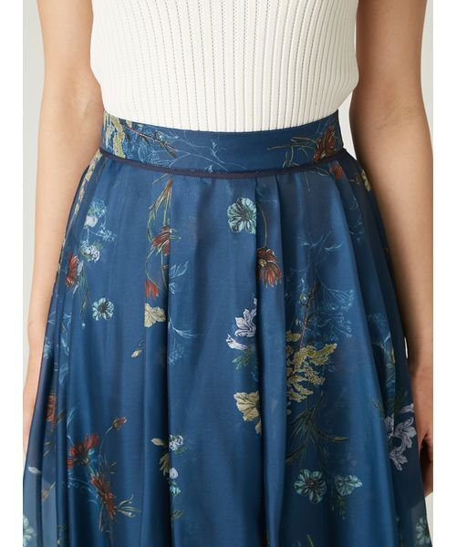 FRAY I.D | ボタニカルプリントシアータックスカート - Buyee, an