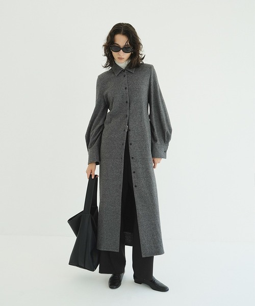 CLANE | POWER SHOULDER WOOL ONEPIECE - Buyee, an Online Proxy