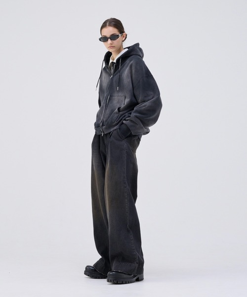 soerte ヘビーウェイトダブルジップフーディー SOERTE | Heavy Weight Double Zip-Up Hoodie /ヘビーウェイトダブル