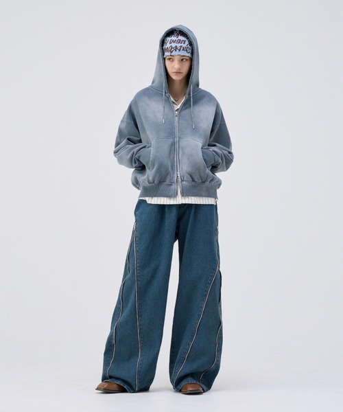 SOERTE | Heavy Weight Double Zip-Up Hoodie /ヘビーウェイトダブル