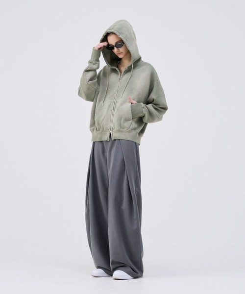 SOERTE | Heavy weight double zip-up hoodie /ヘビーウェイトダブル