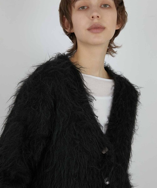 LA PEAU DE GEM | 【LA PEAU DE GEM】luxe shaggy cardigan/リュクス