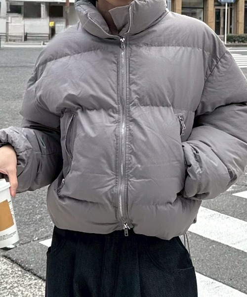 CHIKASHITSU + | 【Chikashitsu +】cropped puffer jacket