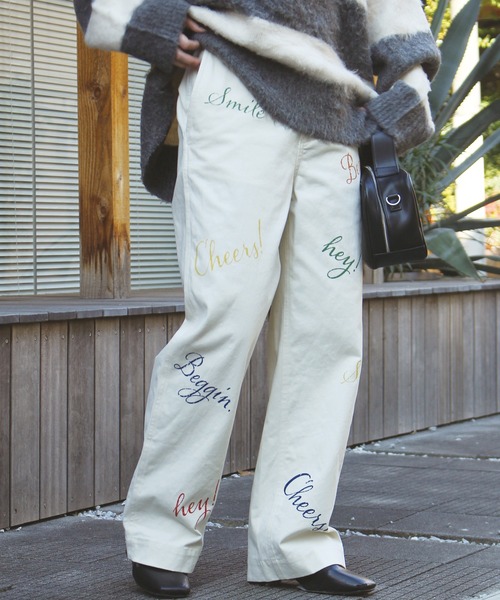 【grancy】ラインストーンパンツ GRANCY（グランシー）の「【GRANCY】LinestoneDesign Damage