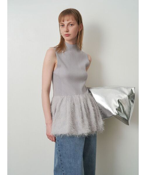 エレンディーク タートルニットブラックCN ラクーンプルオーバー