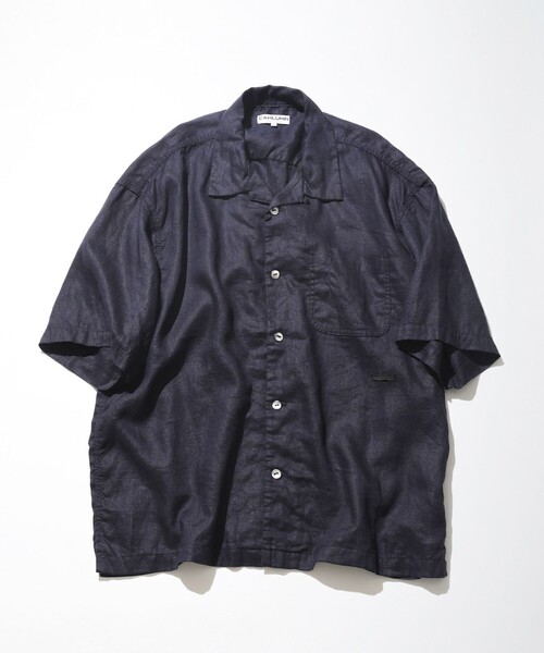 CAHLUMN | CAHLUMN/カウラム Linen Open Collar Shirt/リネン オープン