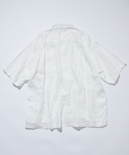 CAHLUMN | CAHLUMN/カウラム Linen Open Collar Shirt/リネン オープン