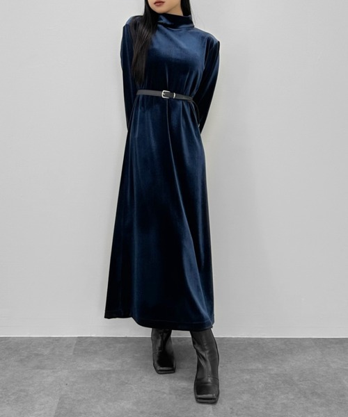 LVEU. | 【LVEU.】ベロアハイネックワンピース / ワンピース ワンピ