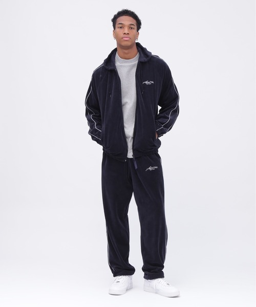 AVIREX | VELOUR ZIP PRAKA CURSIVE LOGO / ベロア ジップ パーカー