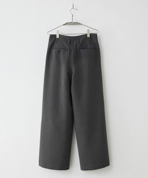 スーツ SLIGHT FLARE DOUBLE CLOTH BAGGY SLACKS WYM LIDNM | SLIGHT FLARE DOUBLE CLOTH BAGGY SLACKS - Buyee