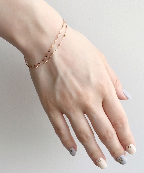 TAKE-UP K18・K10アメジスト・ガーネットツインピアス テイクアップ