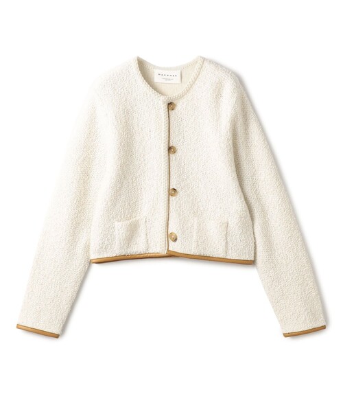 MACPHEE | パイピング クルーネックカーディガン - Buyee, an