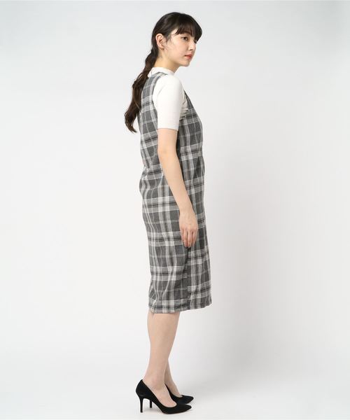 Kobe Lettuce タータンチェック柄フロントボタンジャンパースカート レディース ワンピース ジャンスカ E1956 神戸レタス Buyee An Online Proxy Shopping Service Shop At Zozotown Bot Online