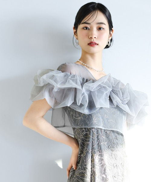 KANA | ボリュームボレロ花柄ワンピースドレス 2点セットワンピース