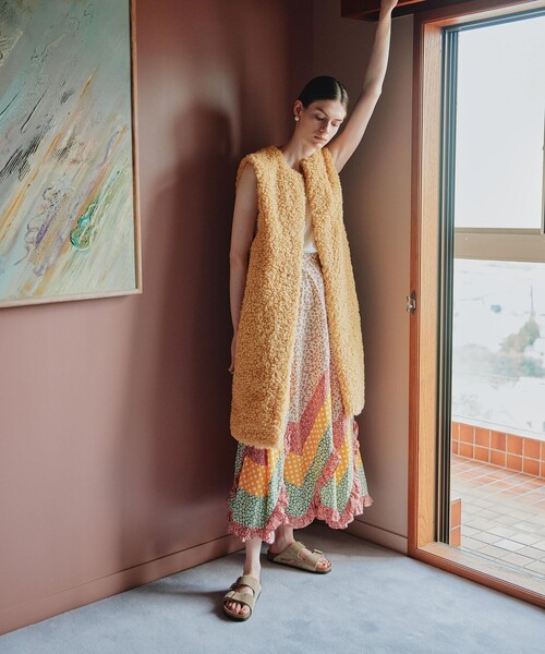 freada 刺繍キルトベスト （FREADA | Freada/フリーダ ロング