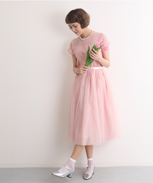 Merlot Plus デコルテシースルーチュールスカートワンピース2404 Buyee An Online Proxy Shopping Service Shop At Zozotown Bot Online