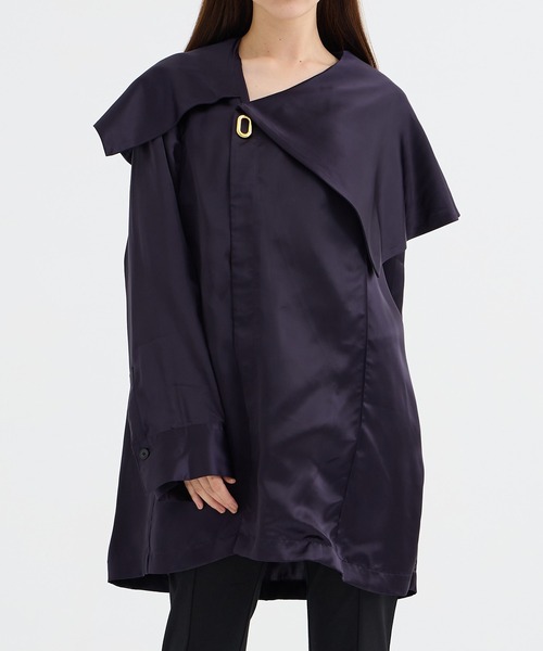 harunobumurata LULEA ドレープワンピース LULEA - SUMMER WOOL DRAPED DRESS – HARUNOBUMURATA