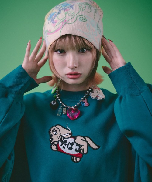 GALFY | 【GALFY/ガルフィー】ヤニラバーズトレーナー - Buyee, an