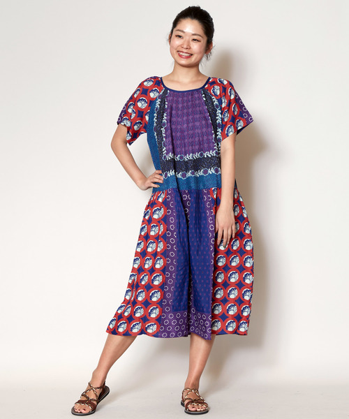 チャイハネ チャイハネ Yul アフリカンパッチワーク風ワンピース Buyee 通販代理購入サービス Zozotownでお買い物