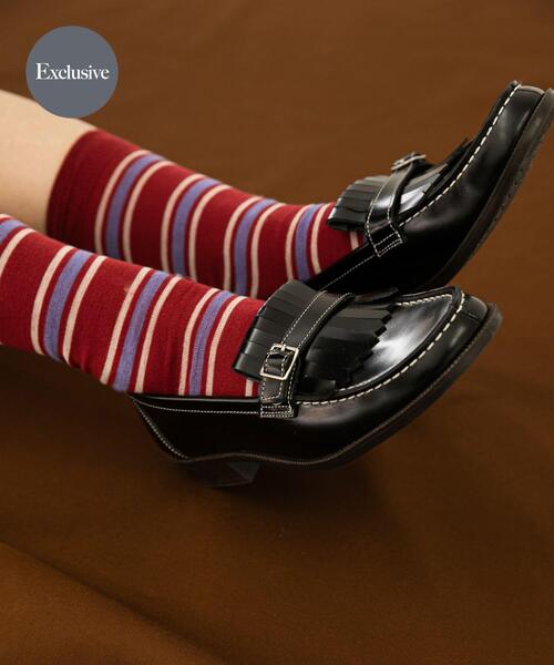 HARUTA×PUBLIC TOKYO　トラックソールローファー HARUTAトラックソールローファー(1 BLACK): : ウィメンズ｜PUBLIC