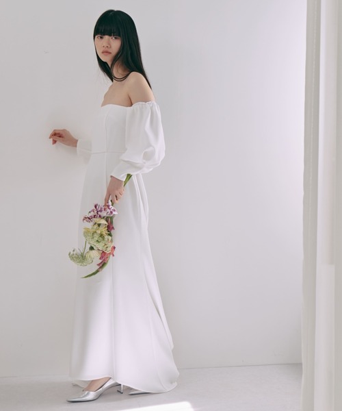 KAENE | オフショルマーメイドドレス［white collection］ - Buyee, an