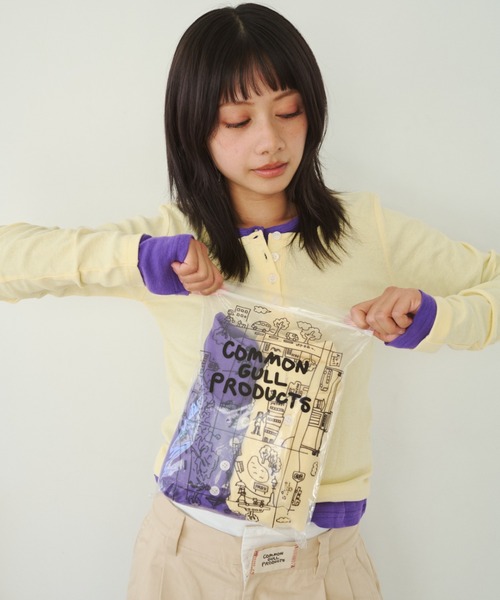 COMMON GULL PRODUCTS. | ひとえふたえパックヘンリーロンTEE、芽心