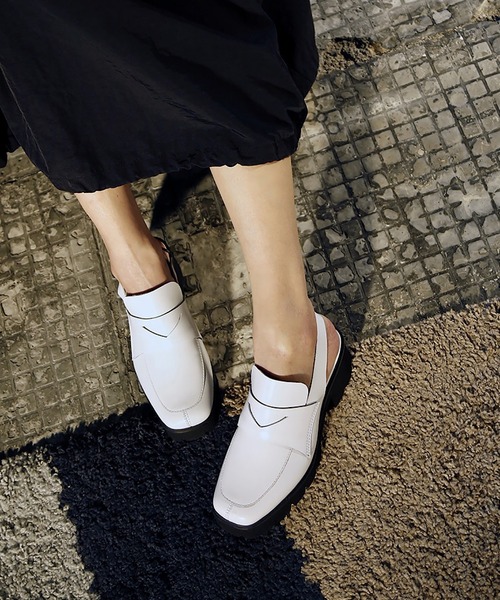 ALL BLACK | バックストラップローファー - Buyee, an Online