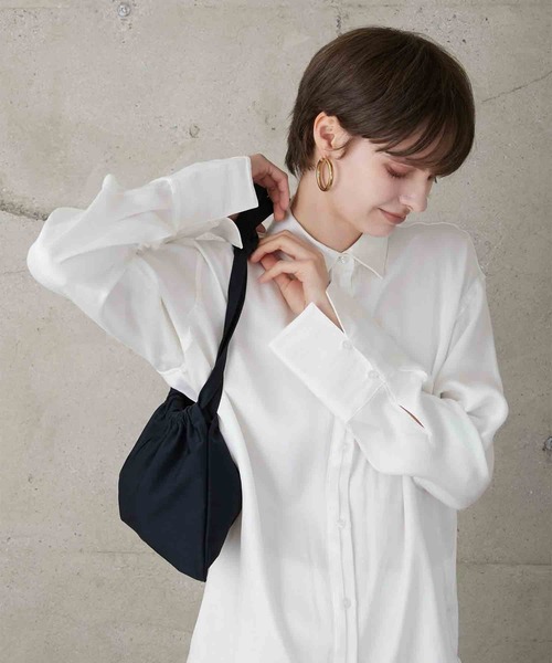 LA PEAU DE GEM | 【LA PEAU DE GEM】soft rayon shirt/ソフト