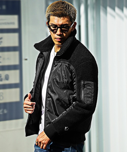 CLEL ディープ テクスチャー ブルゾン レザーブルゾン Sサイズ CLEL