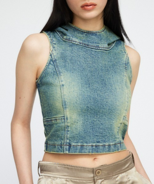 GATHER レッグウォーマー laguagem LAGUA GEM | WASH HOODIE デニム