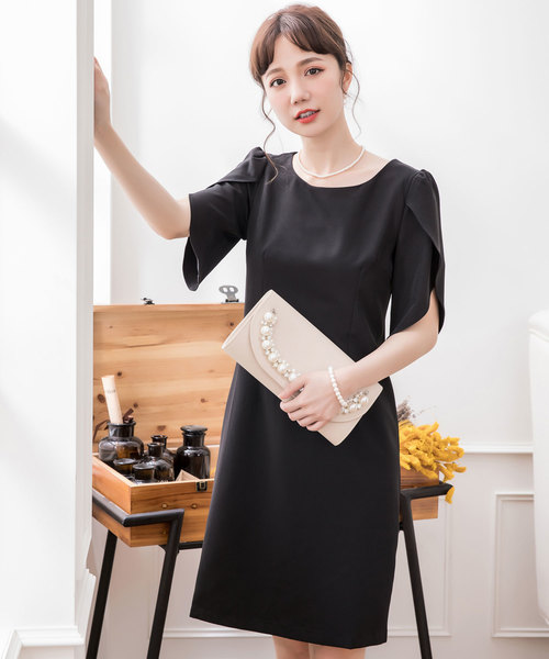 Dress Star ペタル チューリップ スリーブシンプルワンピース Buyee An Online Proxy Shopping Service Shop At Zozotown Bot Online