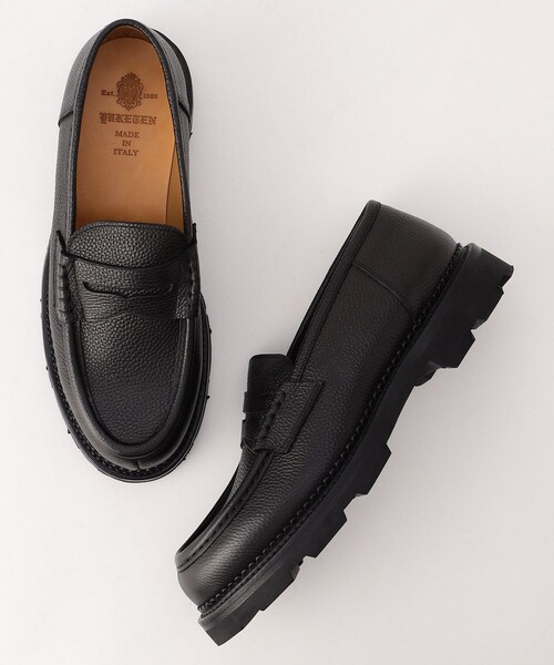 人気絶頂 YUKETEN Black Parelmo Loafer Frentaly YUKETEN/ユケテン | 靴
