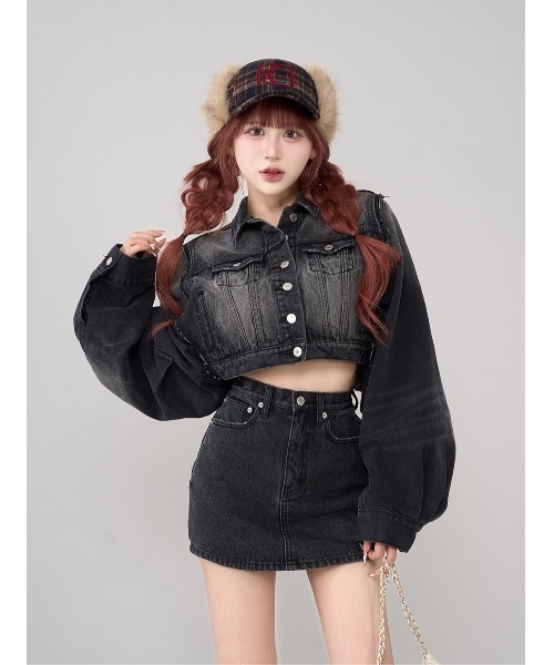 DARICH | ウエスタンヨークショートデニムジャケット - Buyee, an