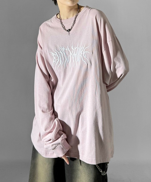 CONFIRM | Y2K グランジ トライバル刺繍 / ロゴ刺繍 ビッグシルエット