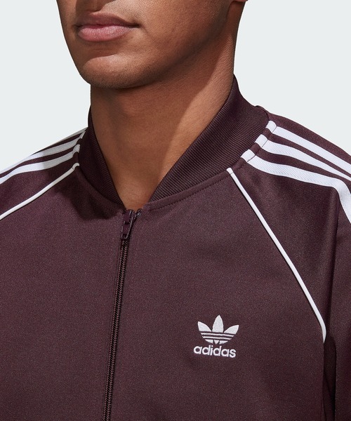 adidas トラックジャケット　ジャージ　ベロア　バーガンディ S ベルベット adidas トラックジャケット ジャージ ベロア バーガンディ S