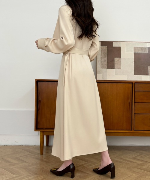 eimy istoire チドリハイネックワンピース （BEIGE）